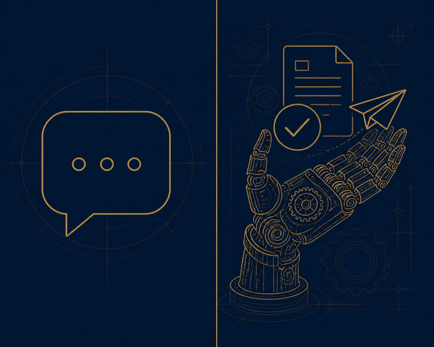 Agent IA bureau d'études vs chatbot : répondre ou agir, le schéma de la différence