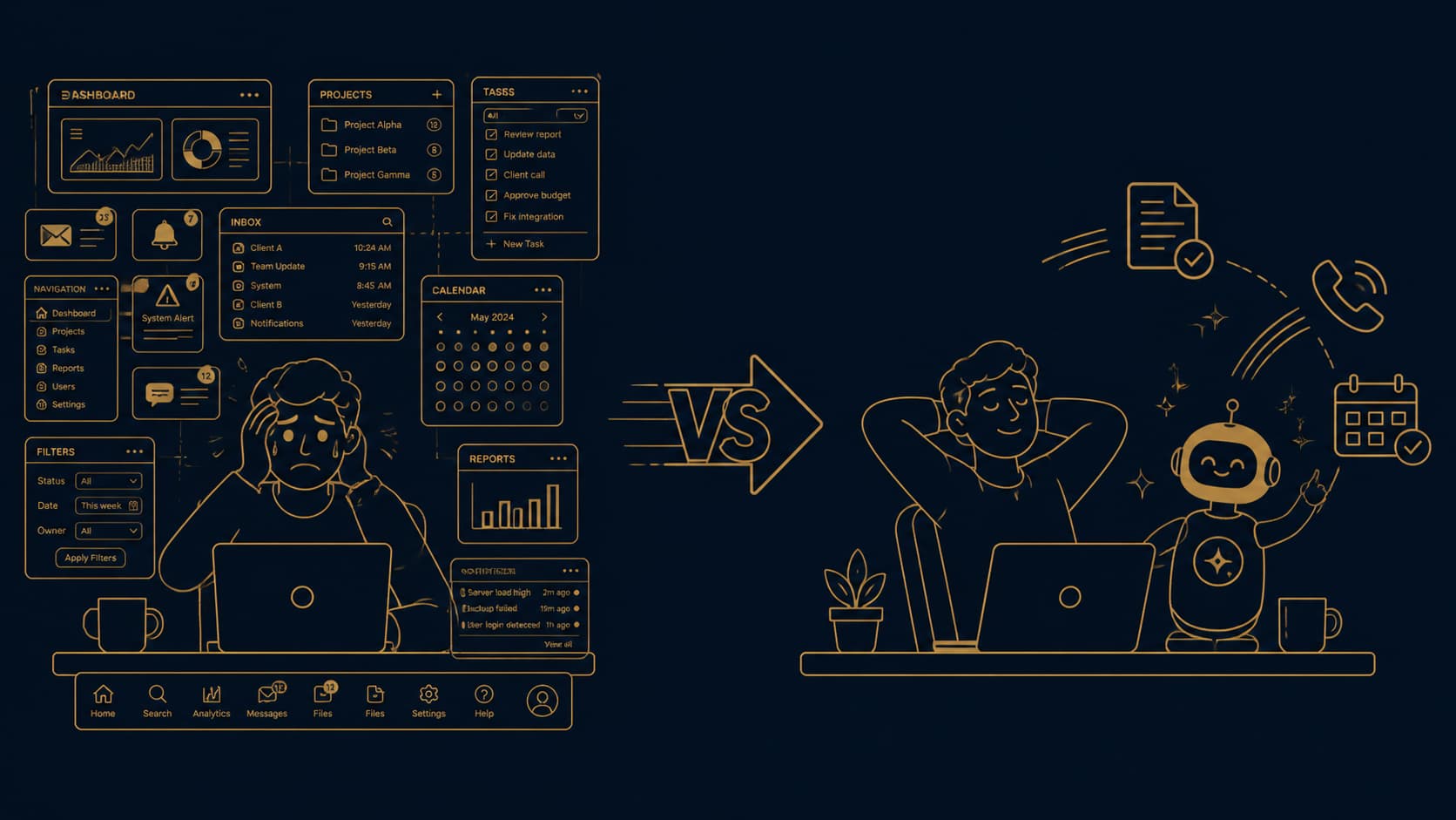 Différence entre logiciel (outils à apprendre) et agent IA (tâches préparées puis validées) pour artisan RGE