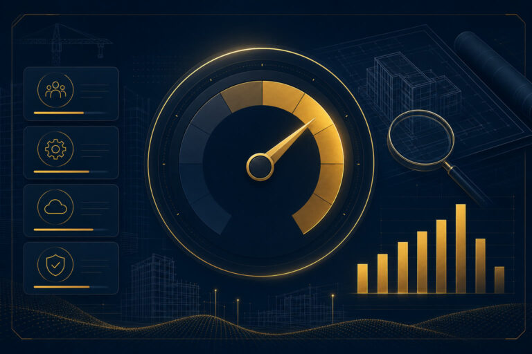 Tableau de bord de score digital pour menuisier BTP en Occitanie